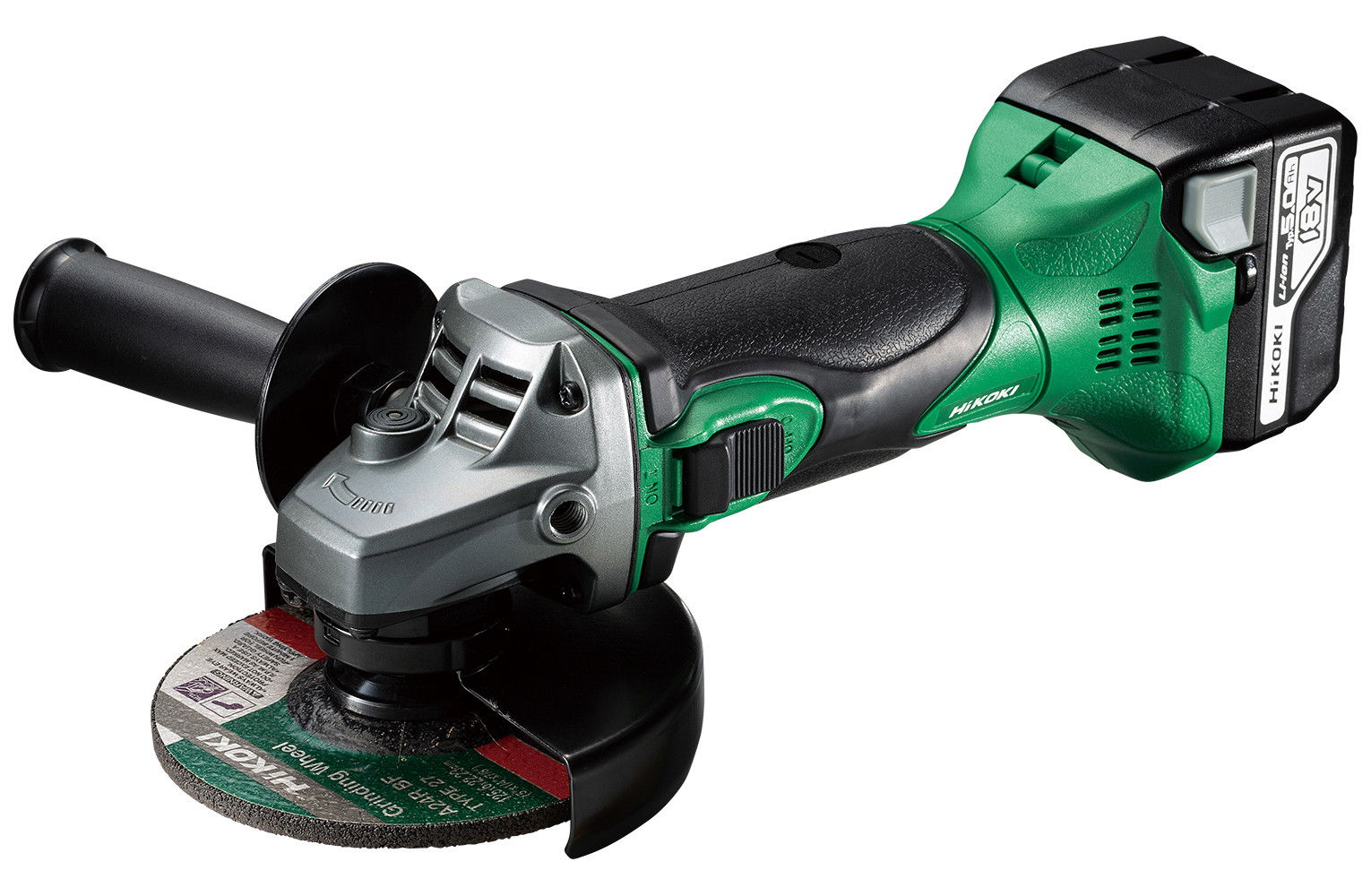 HiKoki G18DSL2WUZ akkus sarokcsiszoló (2 x 5.0 Ah Li-ion akkuval, Hitbox kofferben) termék fő termékképe