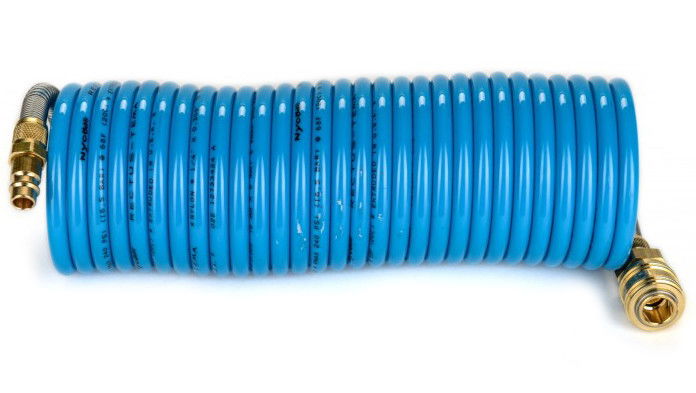 Rectus MFSP08/075KS poliamid 12 spiráltömlő gyorscsatlakozóval, kék, 8x6x1 mm, 7.5 m hosszú termék fő termékképe